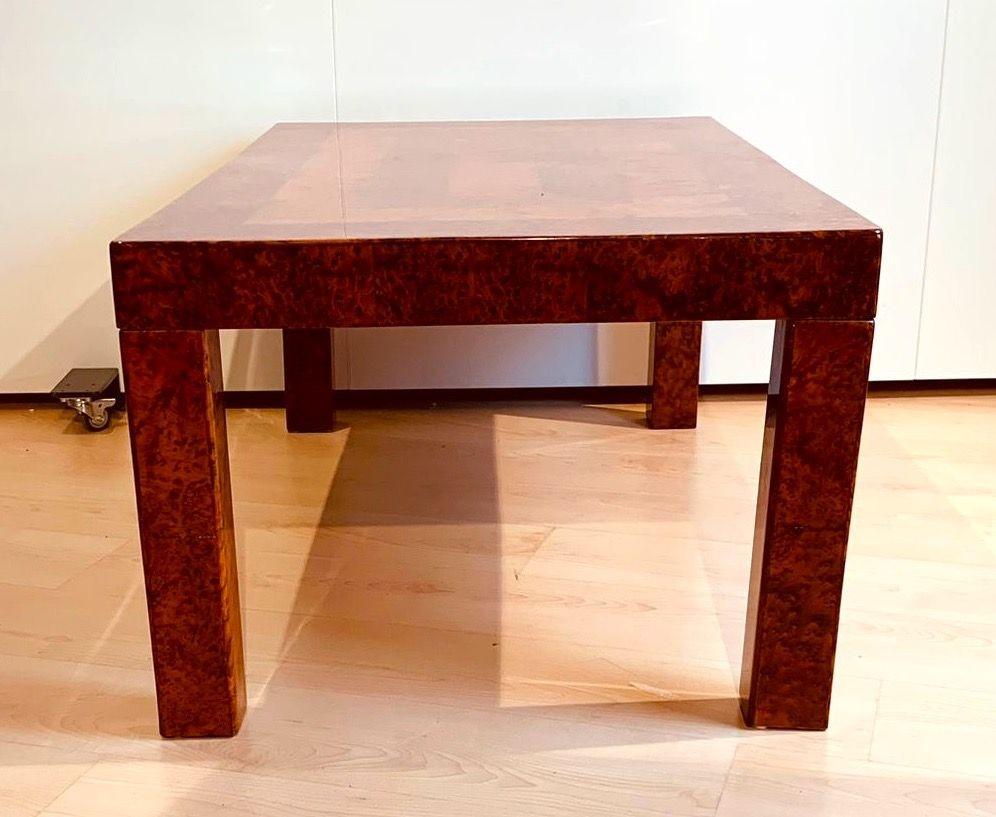 Table basse Art Déco, placage de loupe de thuya, laque, France circa 1930 Bon état - En vente à Regensburg, DE