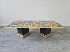 Tavolino Art Déco con piano "La Casa Degli Efebi" di Gio Ponti, Italia anni '80