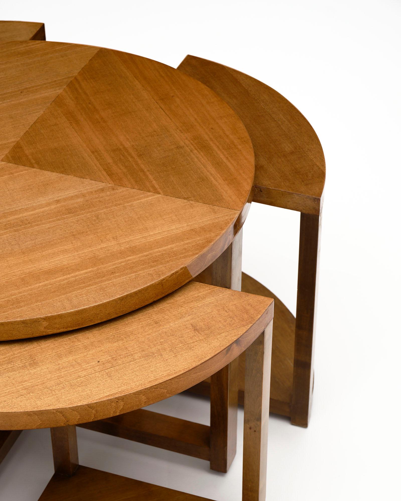 Art Deco Coffee Table with Nesting Tables 3