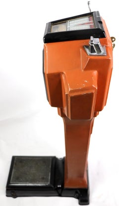 Art Deco Coin Operated Scale by Watling of Chicago