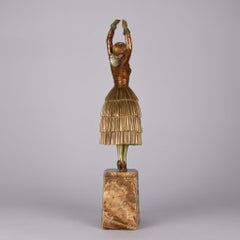 Art Deco Cold Painted Bronze Ballet Russe Figure "Cleo" by Demetre Chiparus