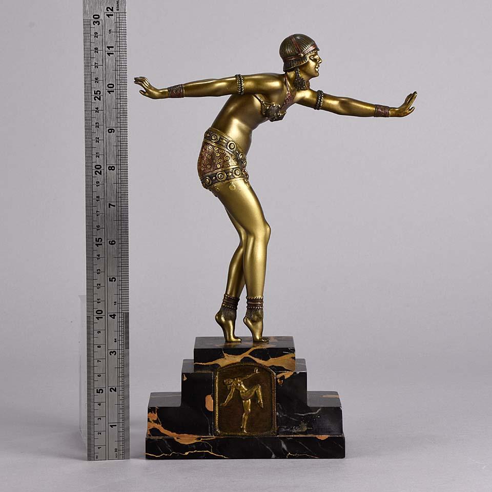 Art Deco Cold Painted Bronze Figure 