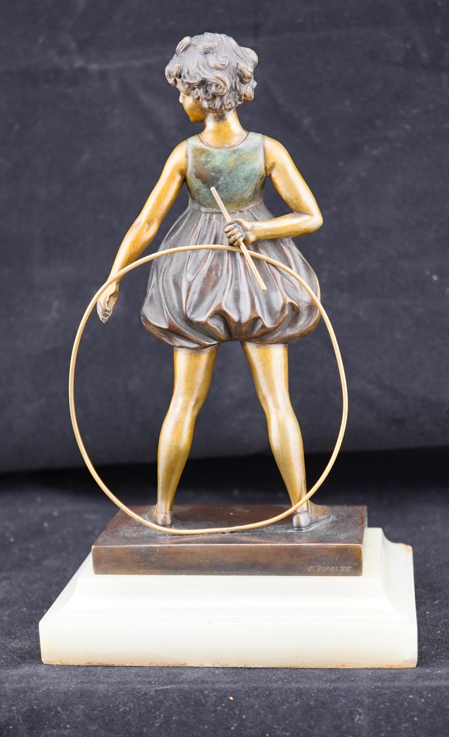 Art-Déco-Paar Kaltbemaltes Bronze-Paar „Creolenmädchen und Sonny Boy“ von Ferdinand Preiss im Zustand „Hervorragend“ im Angebot in Gainesville, FL