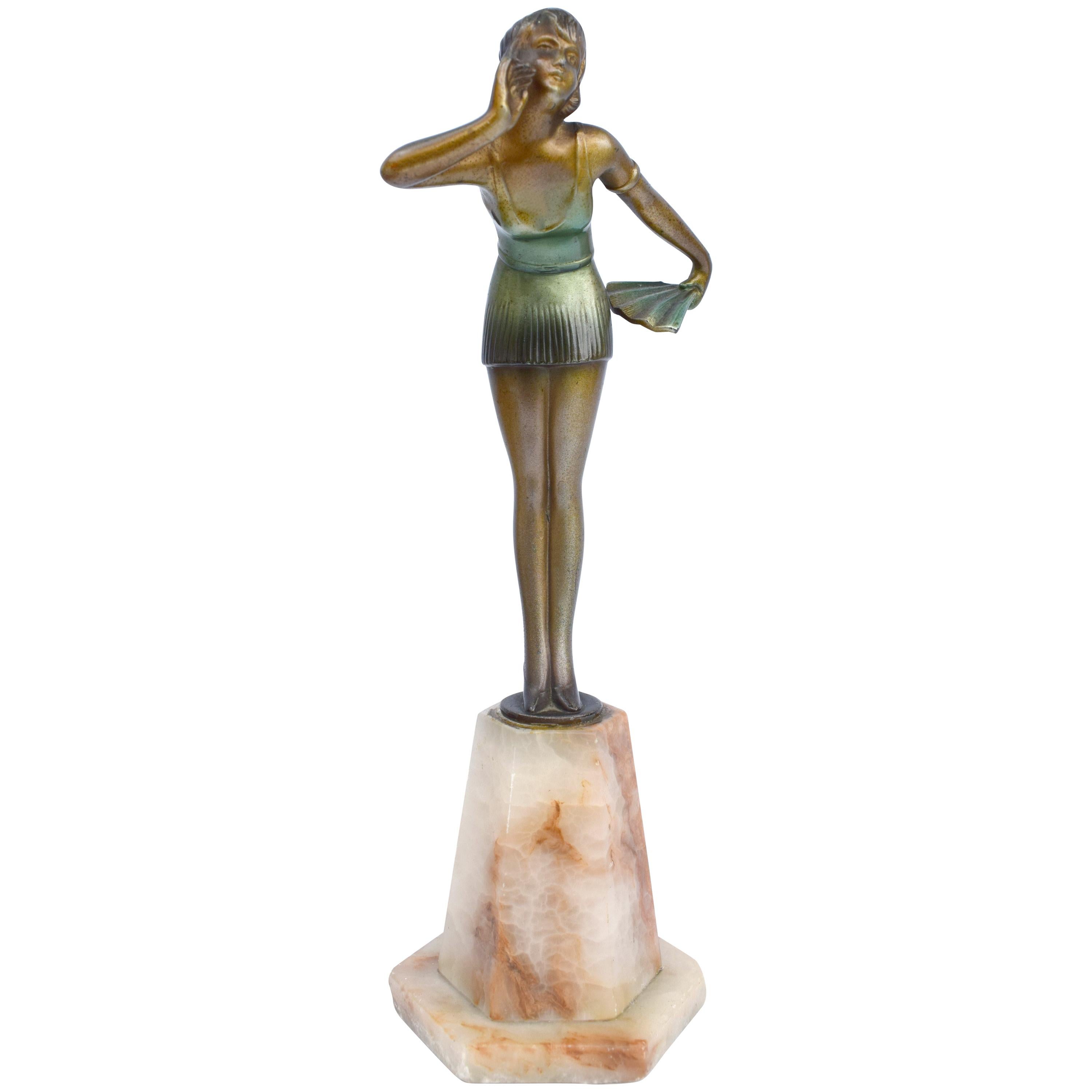Art Deco Cold Painted Spelter Figure, circa 1930