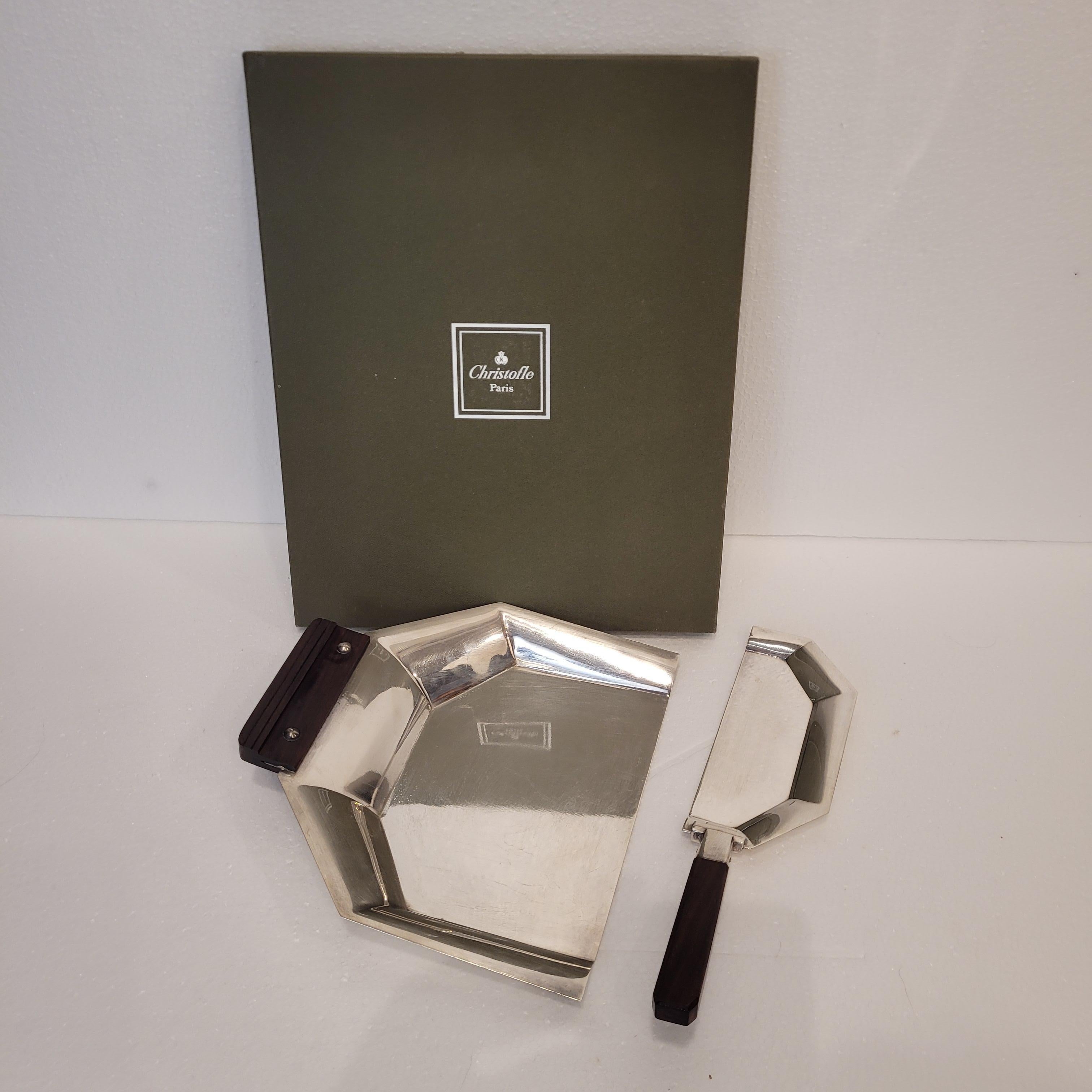 Art Deco Collect migas, Crumb sweeper  Christofle Francia alfenide für Damen oder Herren im Angebot