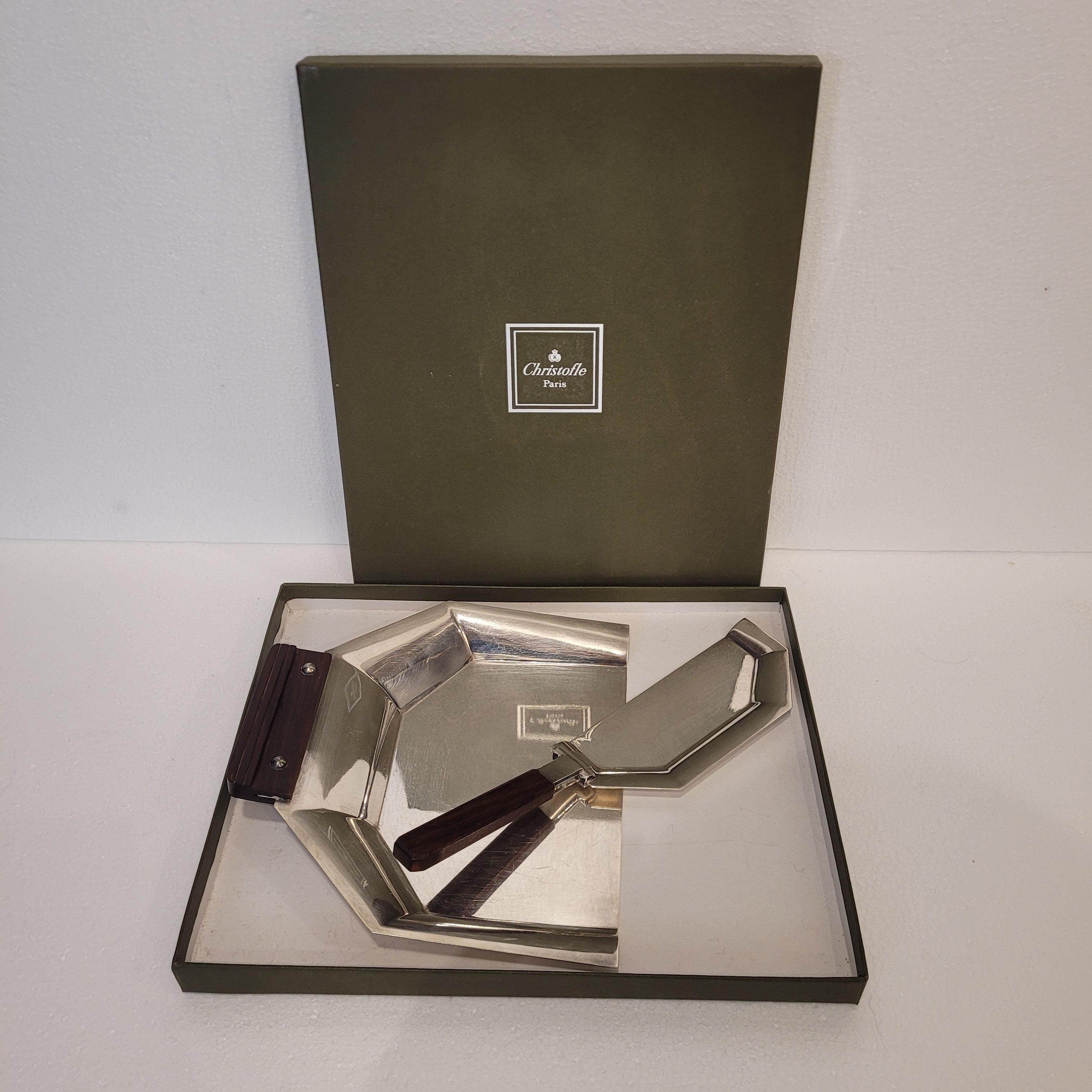 Art Deco Collect migas, Crumb sweeper  Christofle Francia alfenide im Angebot 4