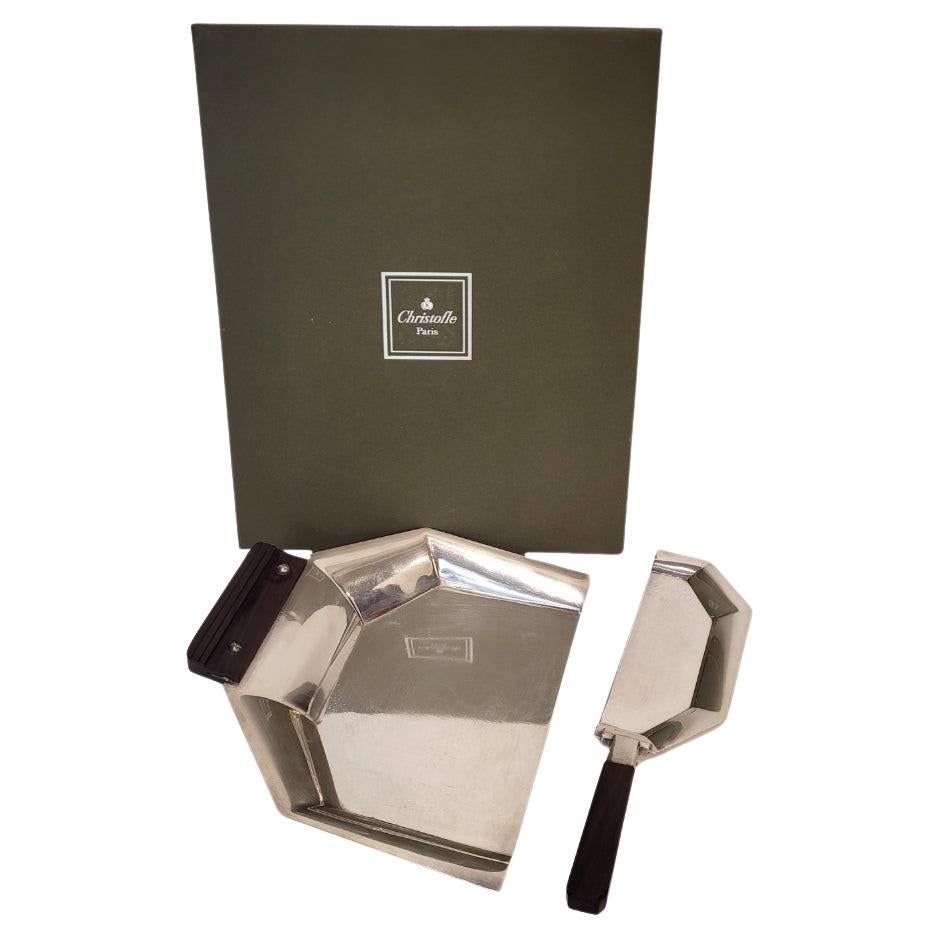 Art Deco Collect migas, Crumb sweeper  Christofle Francia alfenide im Angebot
