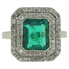 Emerald Cluster Rings