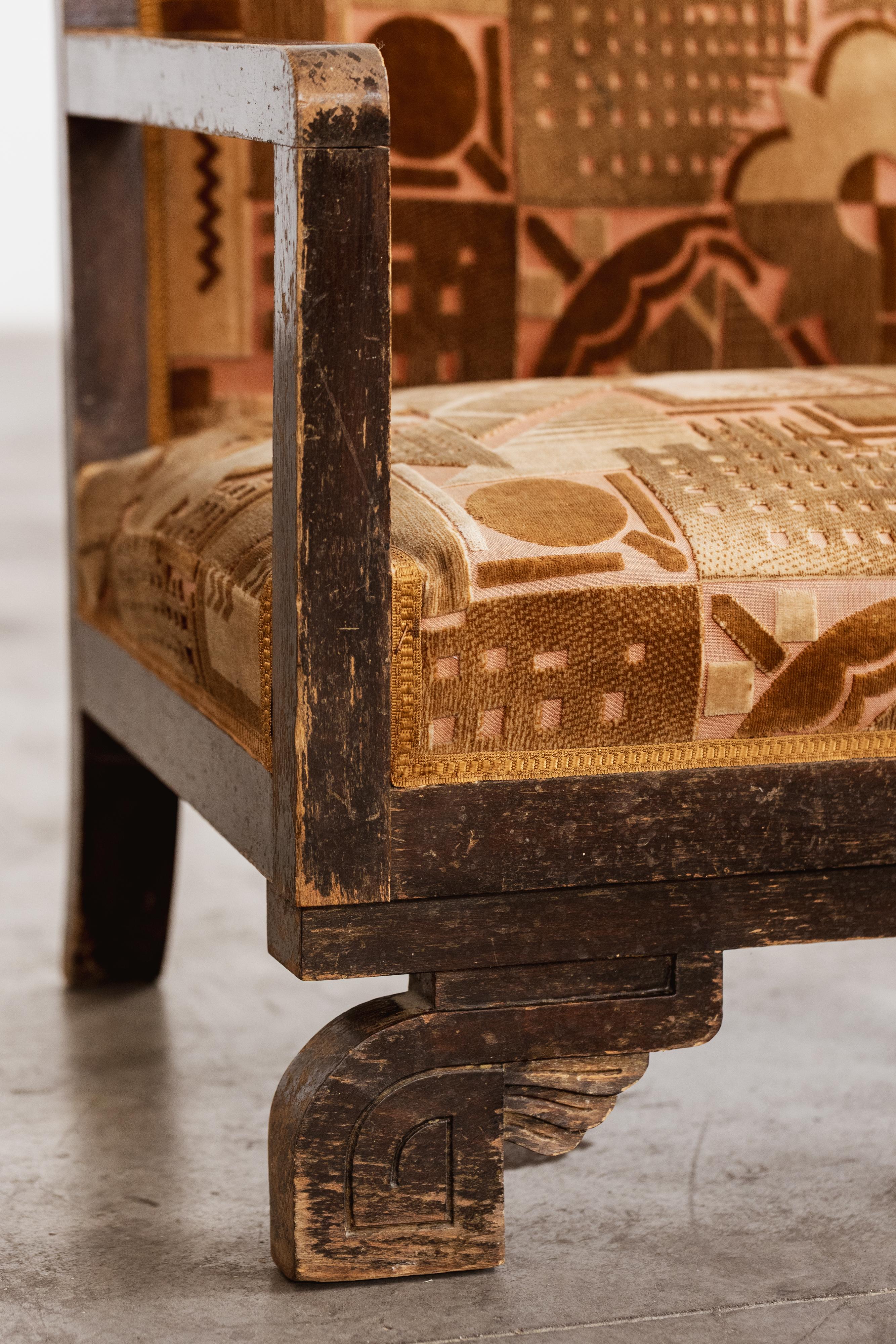 Sillones Art Decó Colonial, años 30, lote de 2 mediados del siglo XX en venta