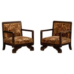 Poltrone Art Deco Coloni, anni '30, set di 2