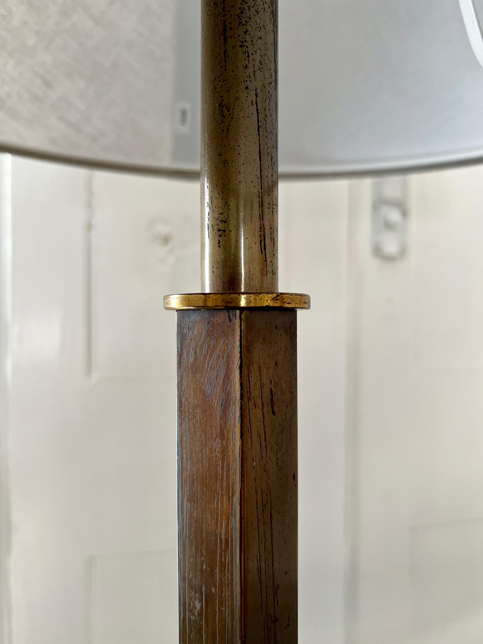 Art Deco Column Table Lamp In Fair Condition For Sale In London, GB
