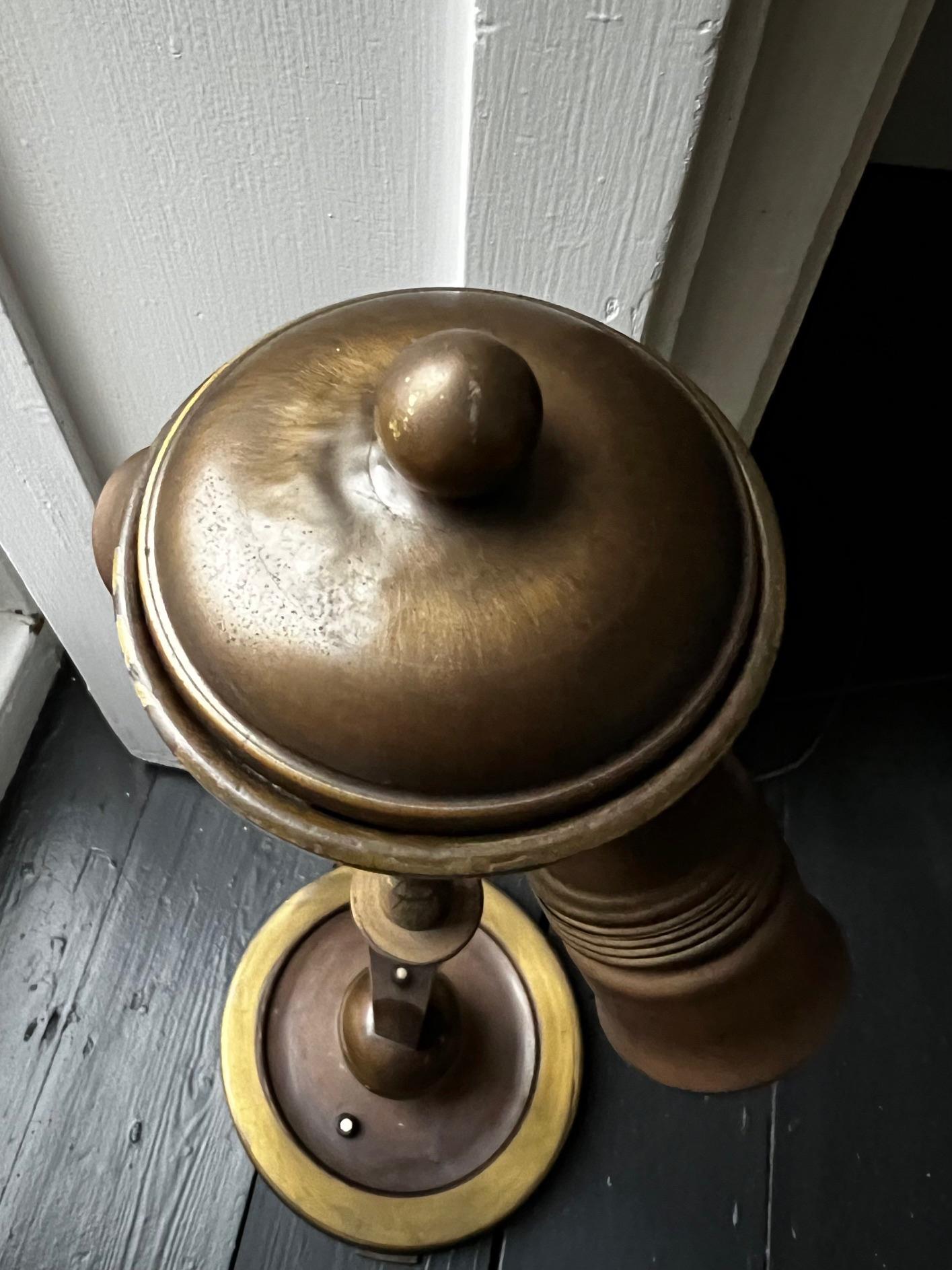 Art Deco Column Table Lamp For Sale 2
