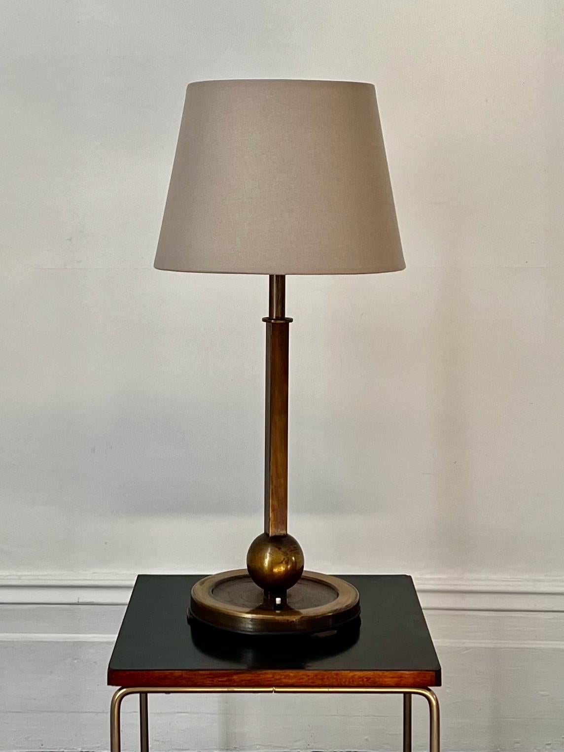 Art Deco Column Table Lamp For Sale 3