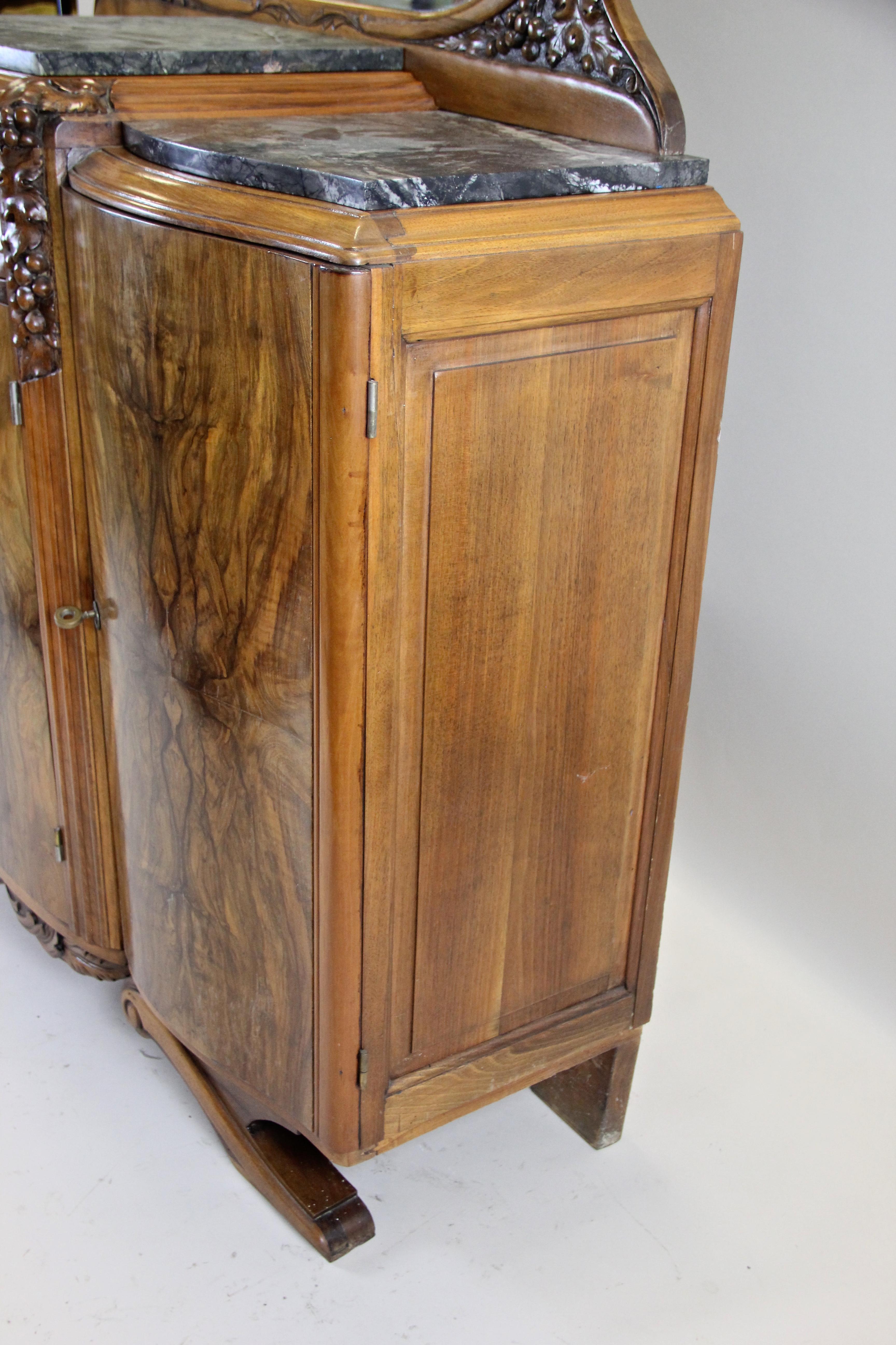 Art Deco Commode Buffet Hand Carved, France, circa 1925 5