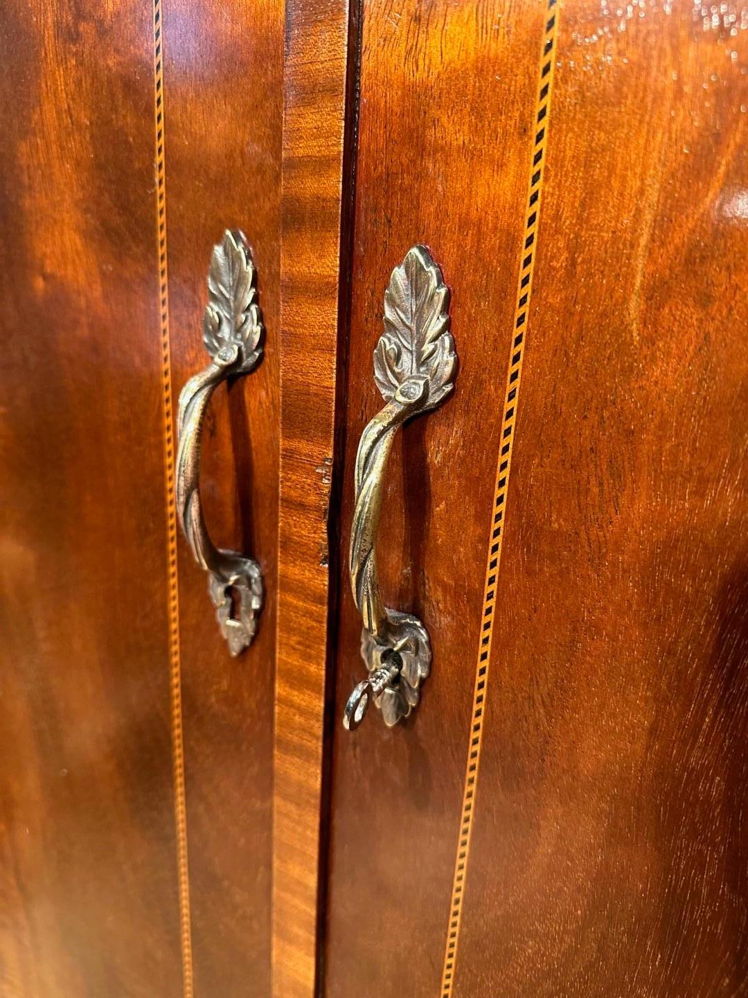 Walnut Art Deco Compactom ladies wardrobe