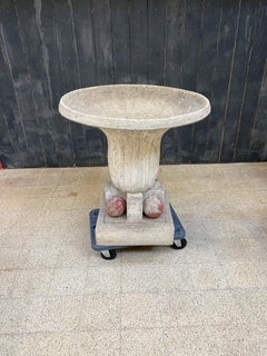 Art Deco Concrete Planter circa 1930