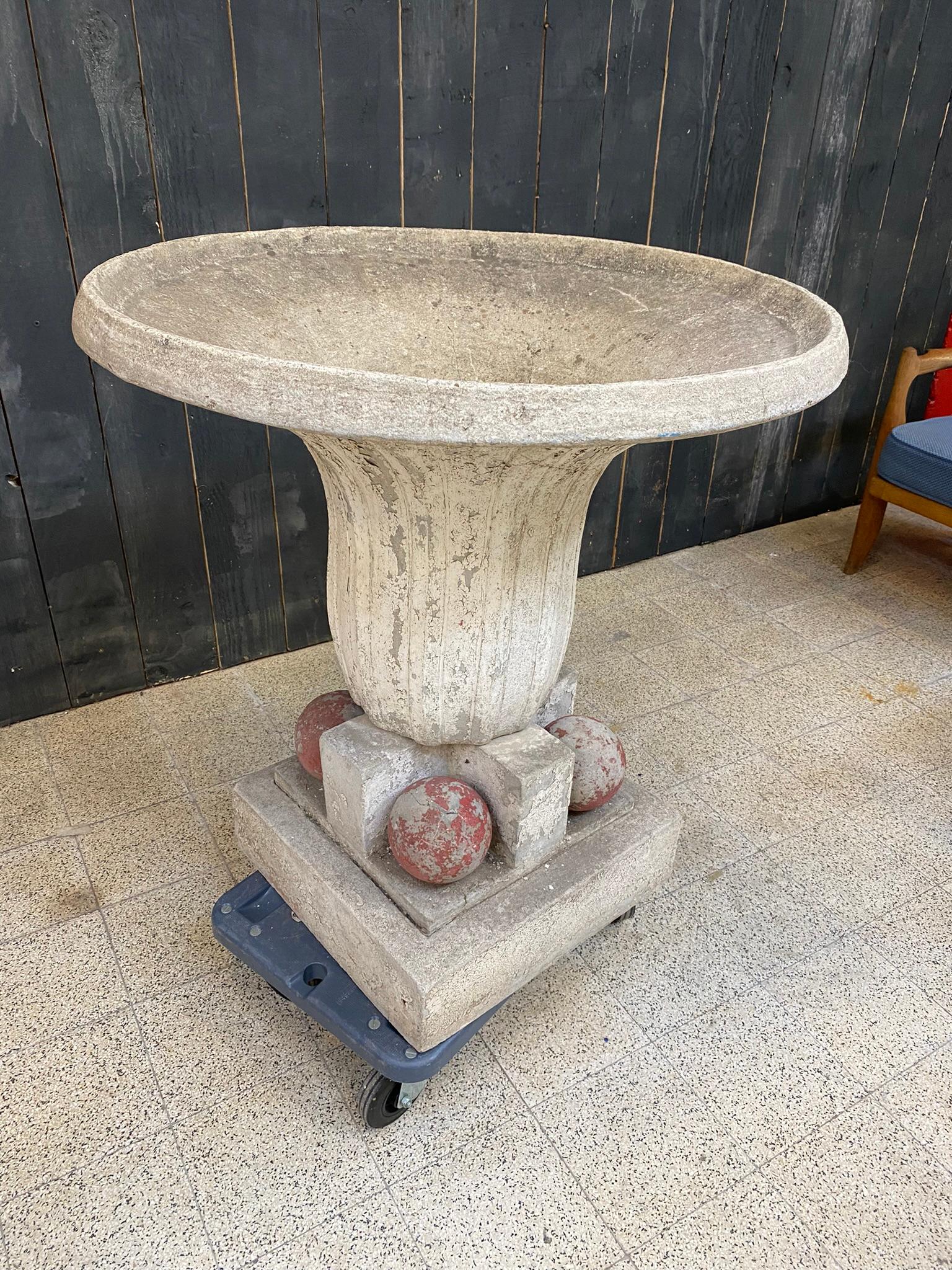 Art Deco Concrete Planter circa 1930 For Sale 2