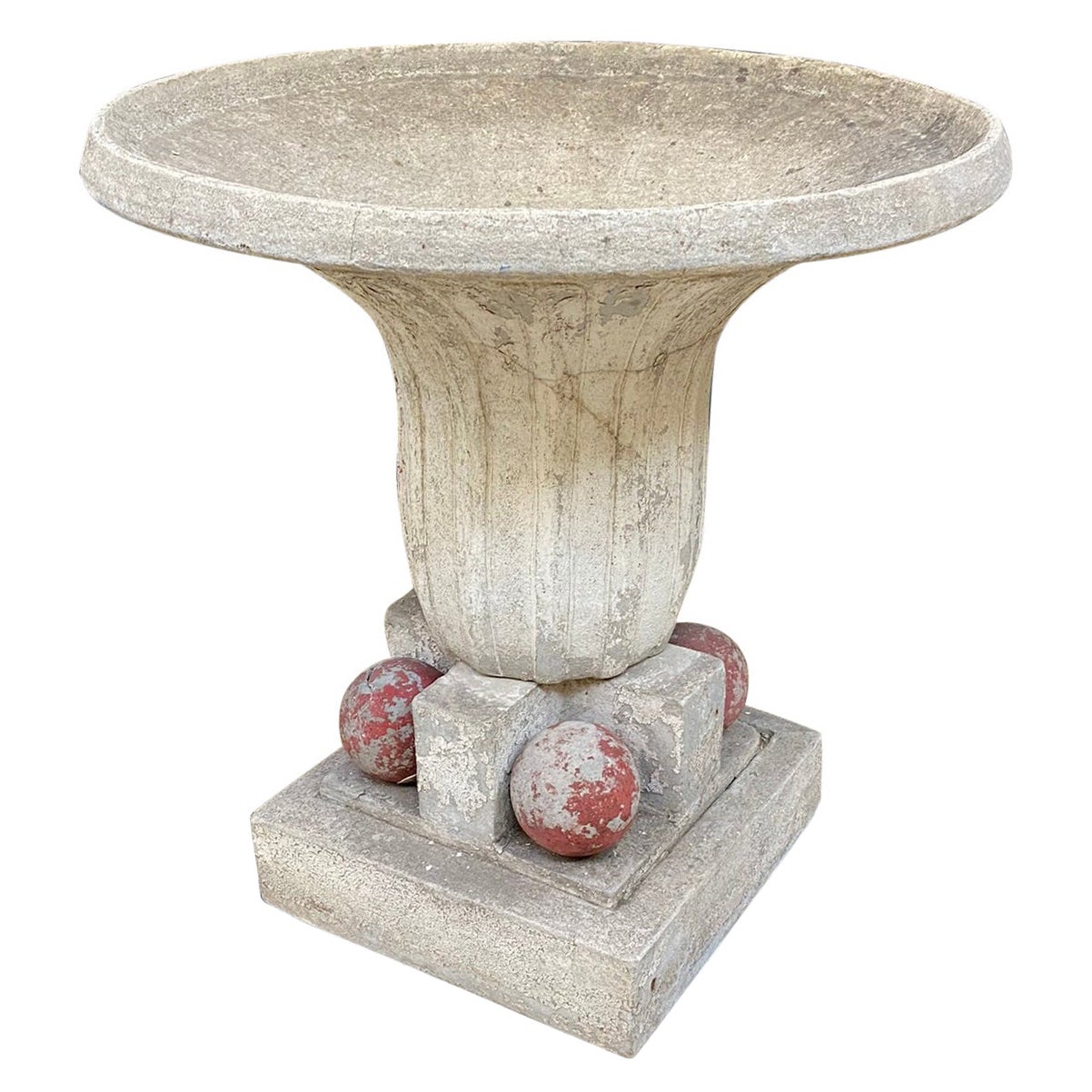 Art Deco Concrete Planter circa 1930