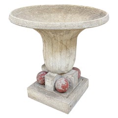 Art Deco Concrete Planter circa 1930