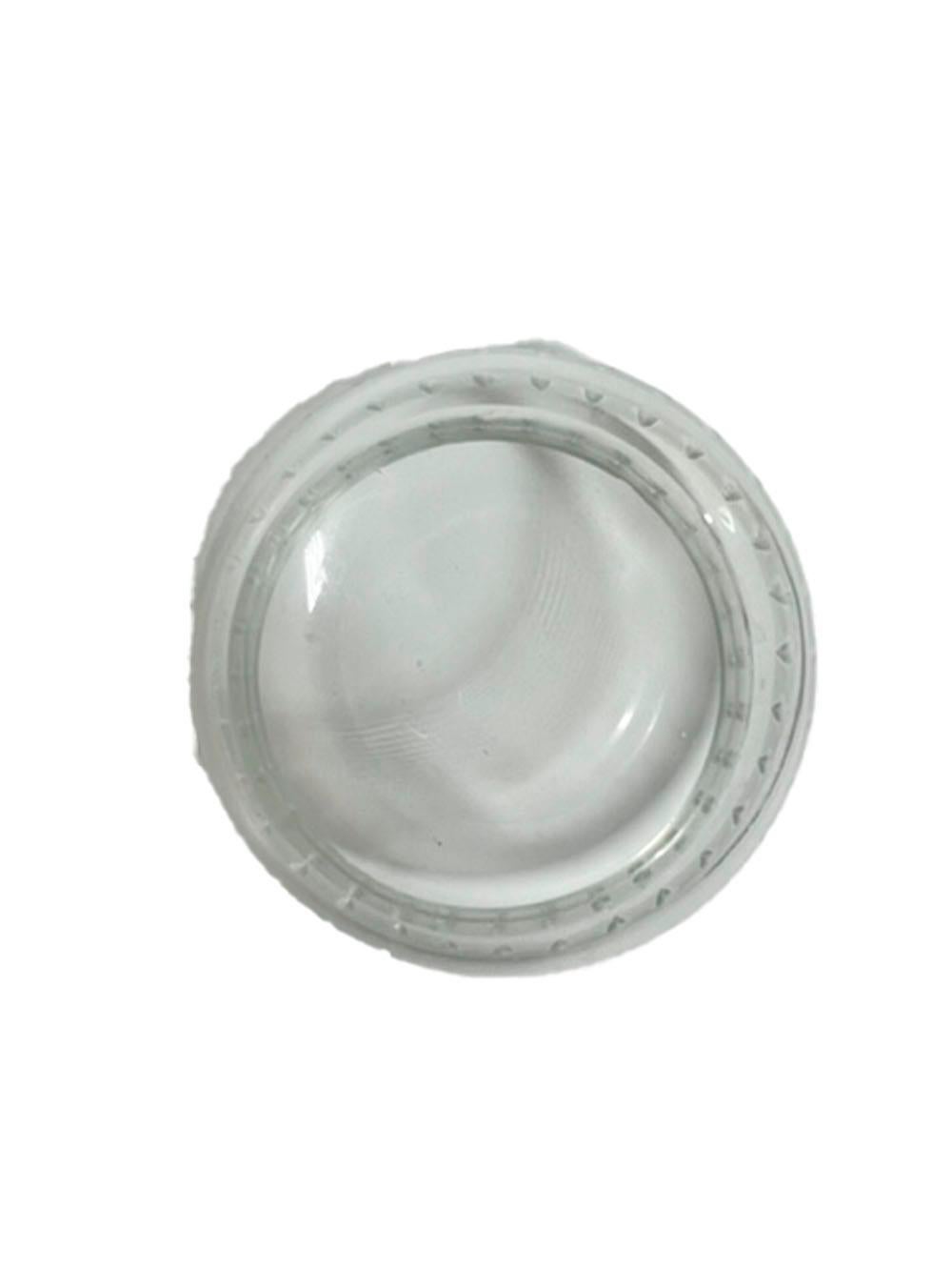 Silver Plate Art Deco Condiment / Garnish Jar in the Form of a Curling Stone For Sale