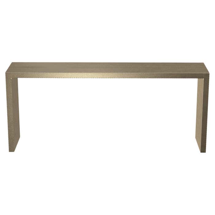 Art Deco Conference Console Tables Mid. Hammered in Brass by Alison ...
