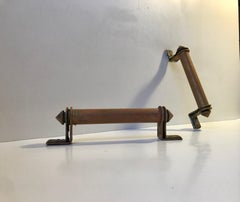 Art Deco Conservatory Door Handles in Copper, Denmark, 1920