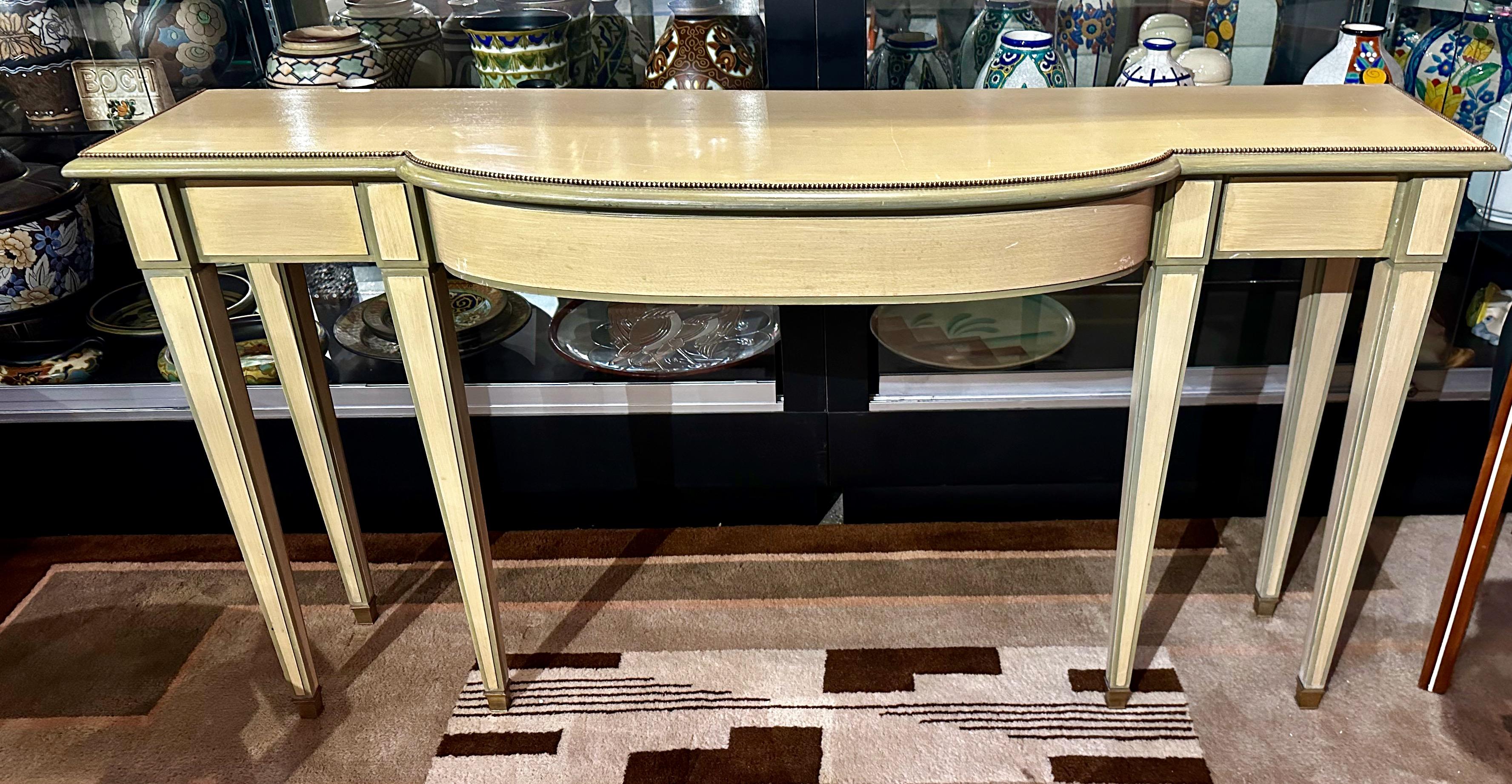 Wood Art Deco Console Entry Table Alvear Palace Hotel Buenos Aires For Sale