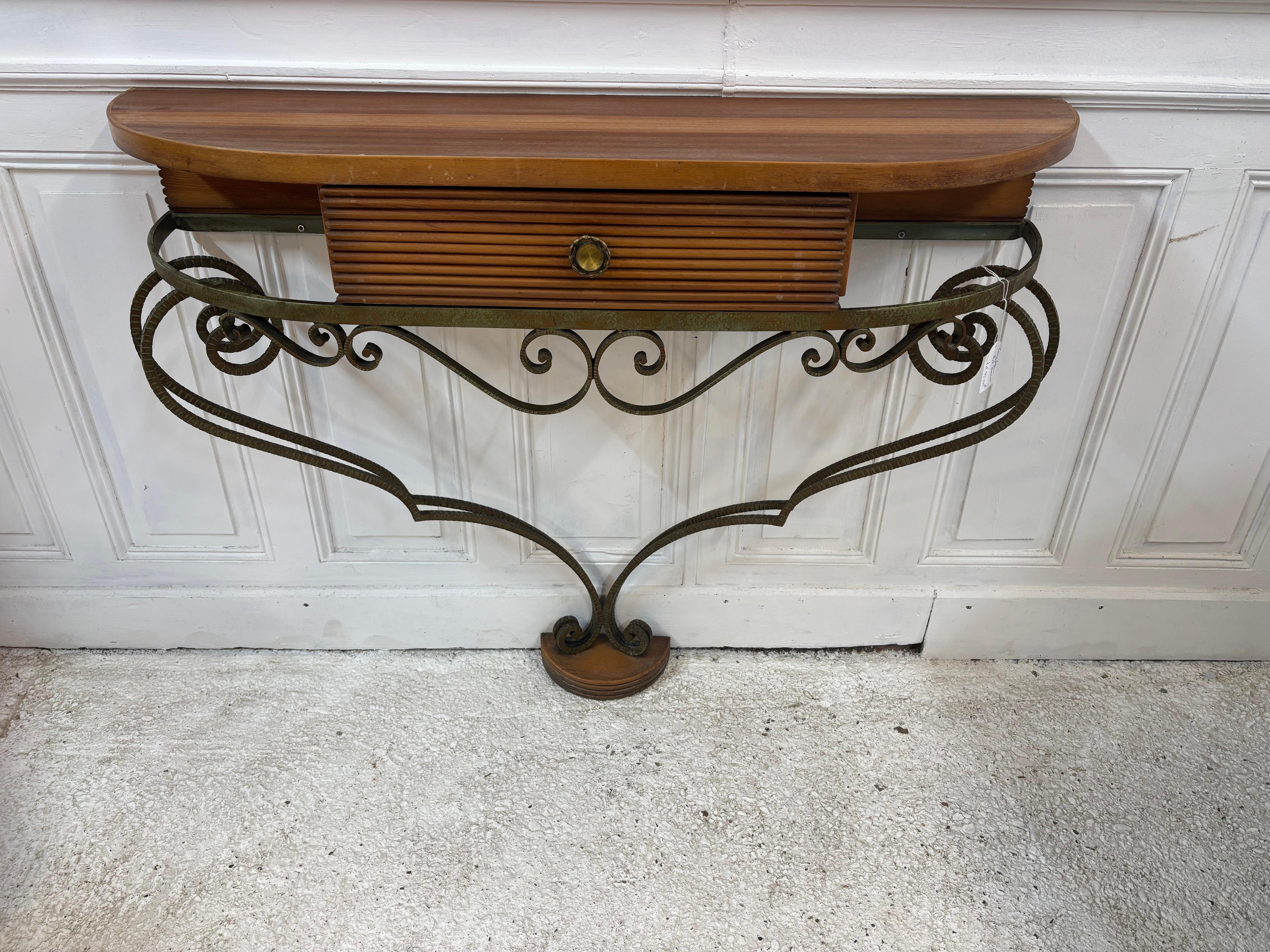 French Art Deco Console , France 1940’s For Sale