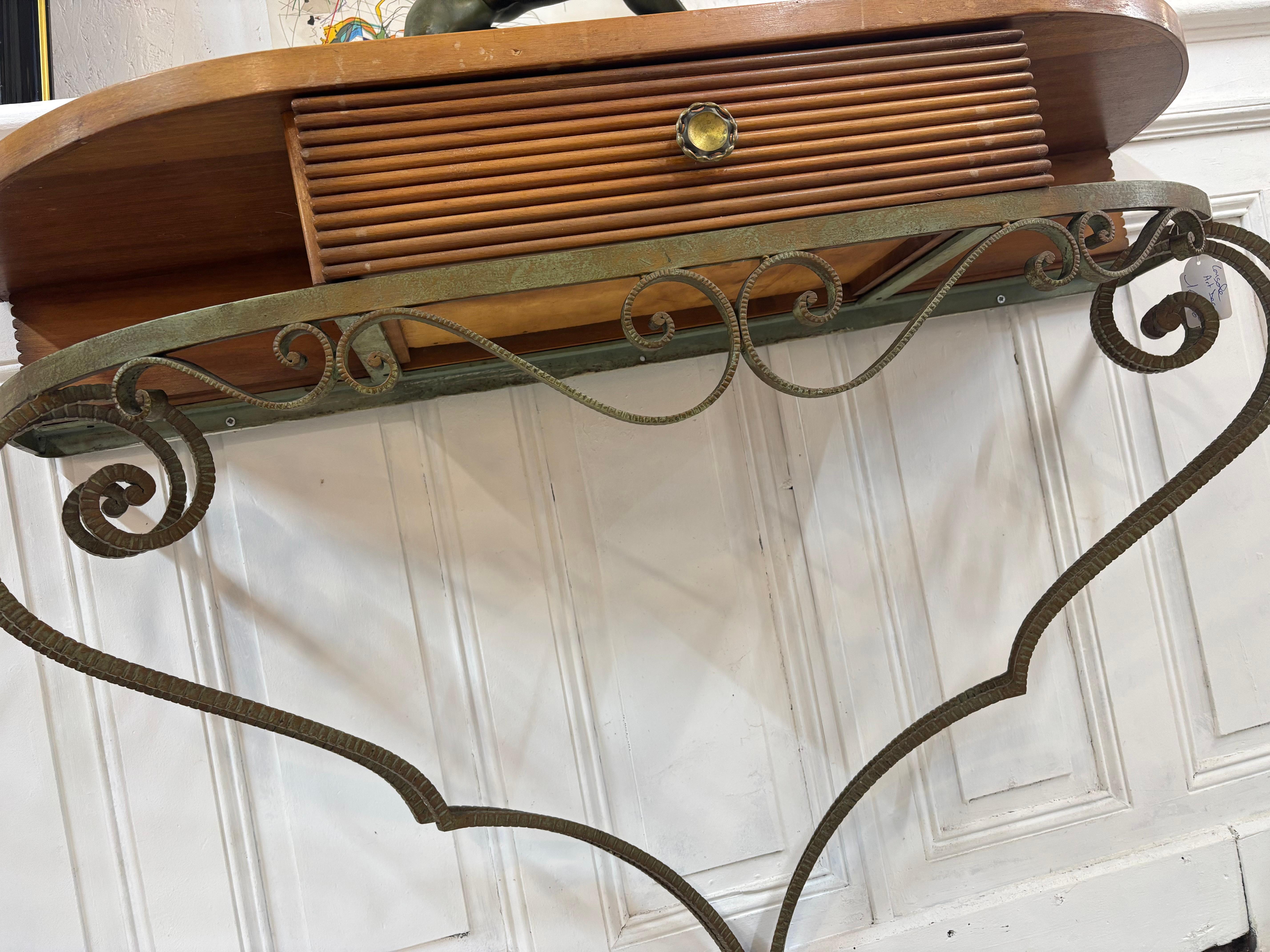 20th Century Art Deco Console , France 1940’s For Sale