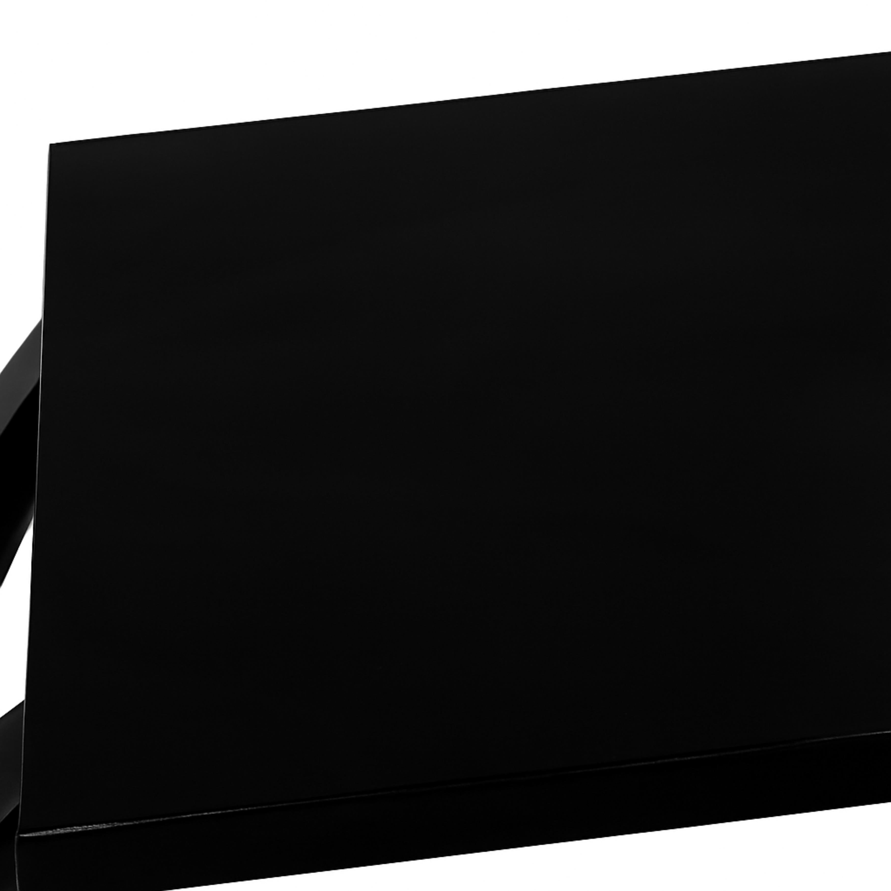 Art Deco Console Hall Black Lacquer Table, 20th Century For Sale 1