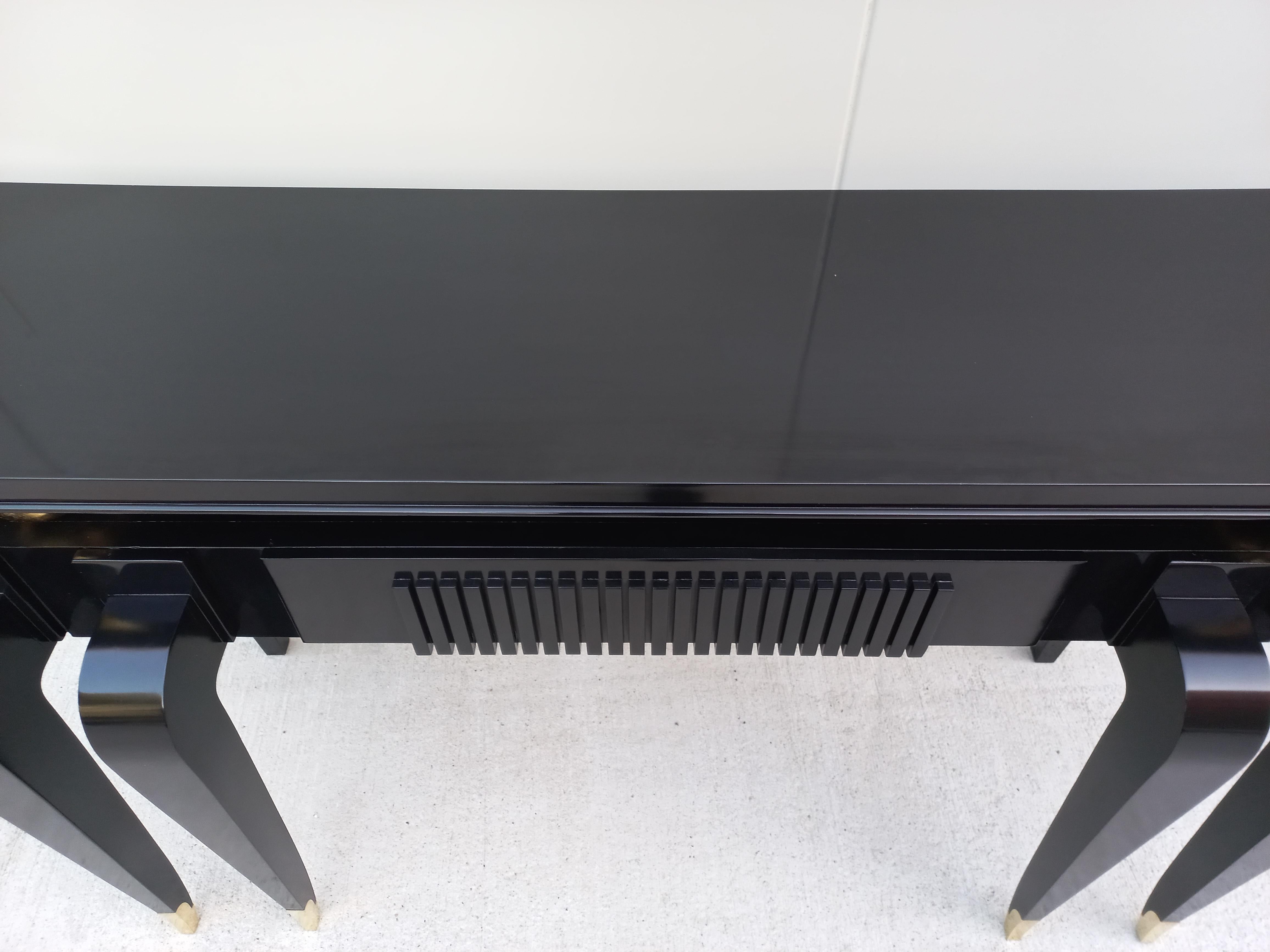 Art Déco Console in Black For Sale 4