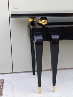 Console Art Déco en noir