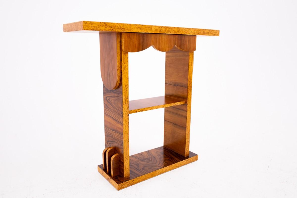 Art Deco console, Poland, mid-20th century. In Good Condition For Sale In Chorzów, PL