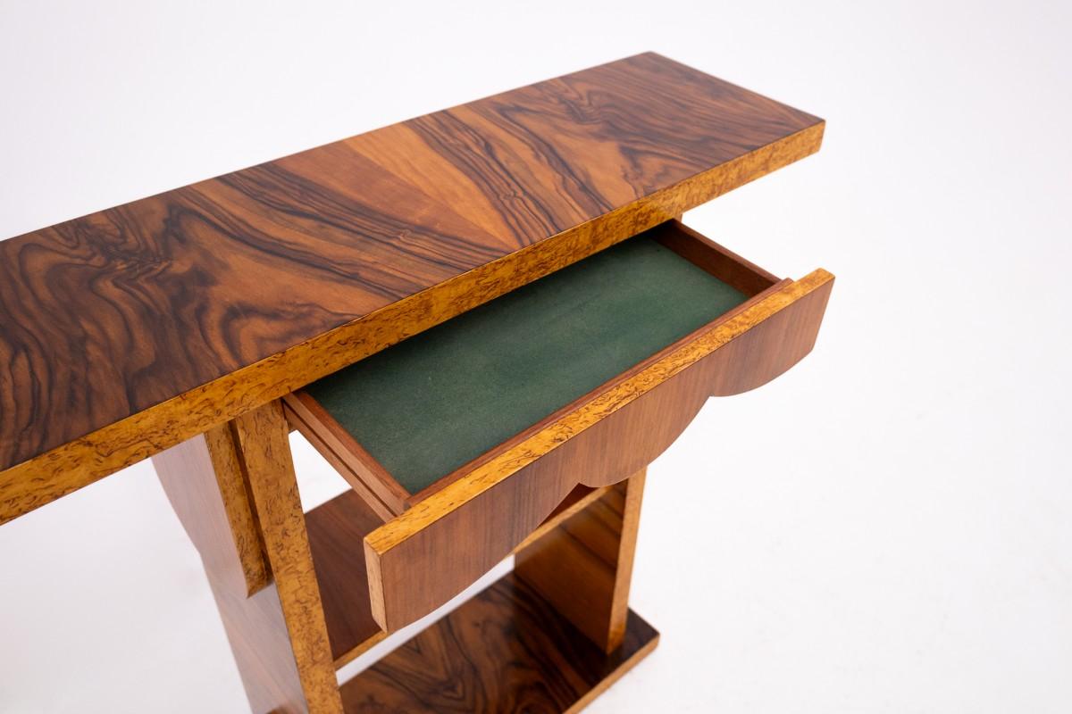 Mid-20th Century Art Deco console, Poland, mid-20th century. For Sale
