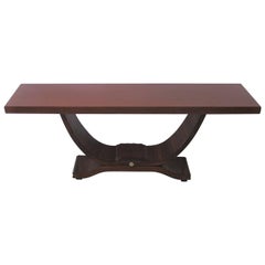 Art Deco Console Table in Mahogany