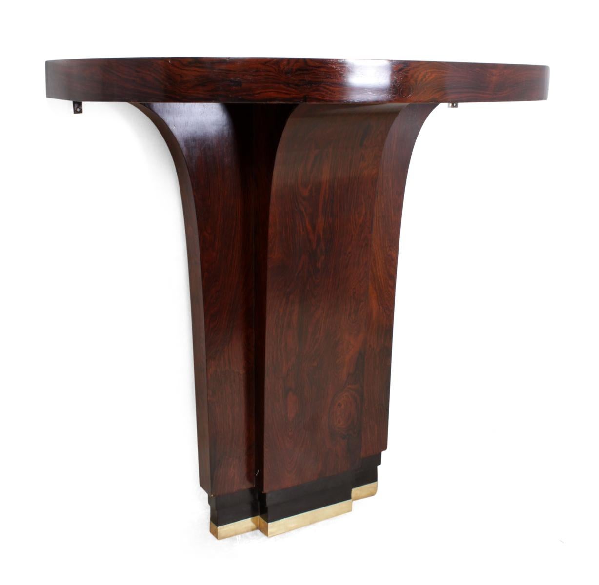 Art Deco Console Table in Rosewood In Excellent Condition In Paddock Wood, Kent