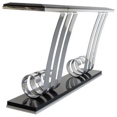 Art Deco Console Table in the Manner of Raymond Subes