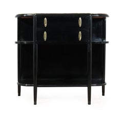 Art Deco Console Table with Marble Top