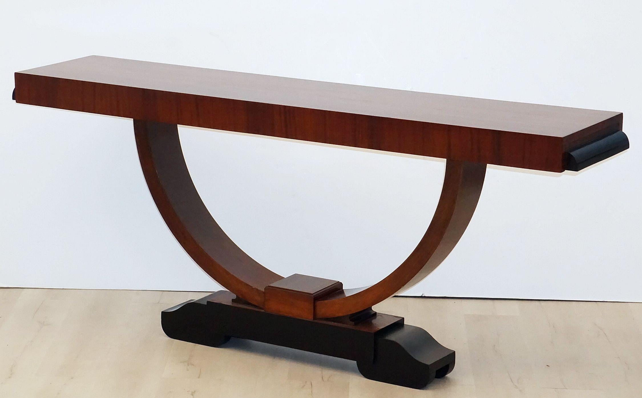 Art Deco Console Table of Mahogany from England 4