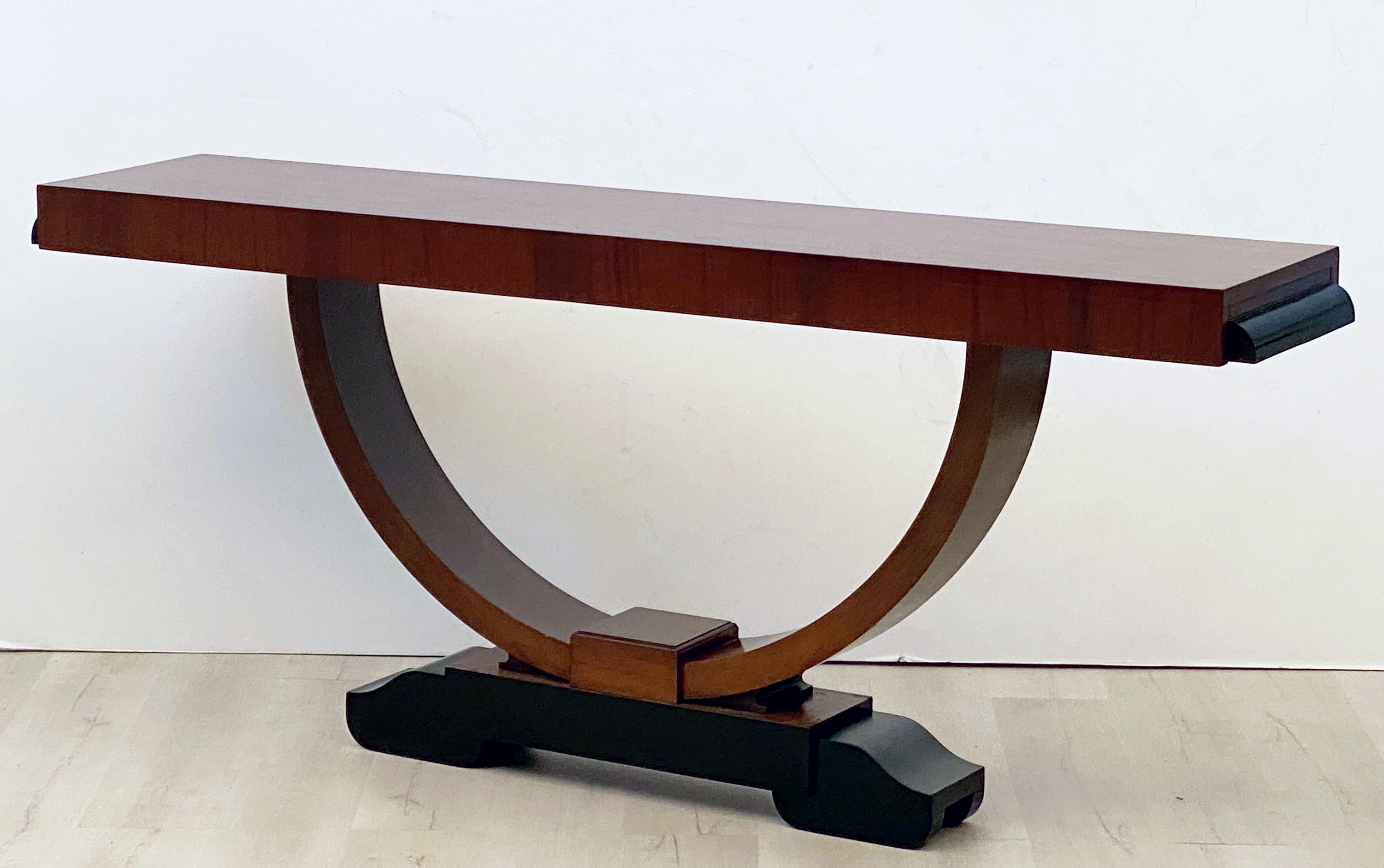 Art Deco Console Table of Mahogany from England 8