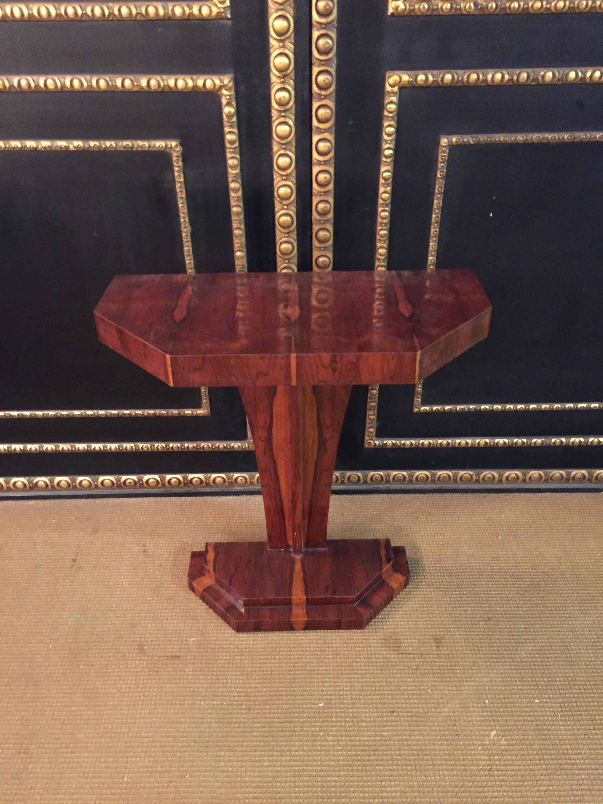 20th Century Art Deco Console with Rosewood Veneer