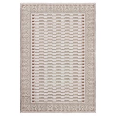 Art Deco Contemporary Flatweave Carpet "Peristyle" Designed By Arthur Dunnam