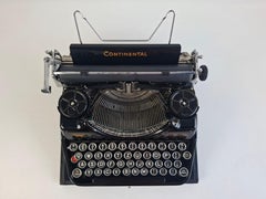 Art Deco Continental Portable Typewriter with Case, Germany, circa 1930