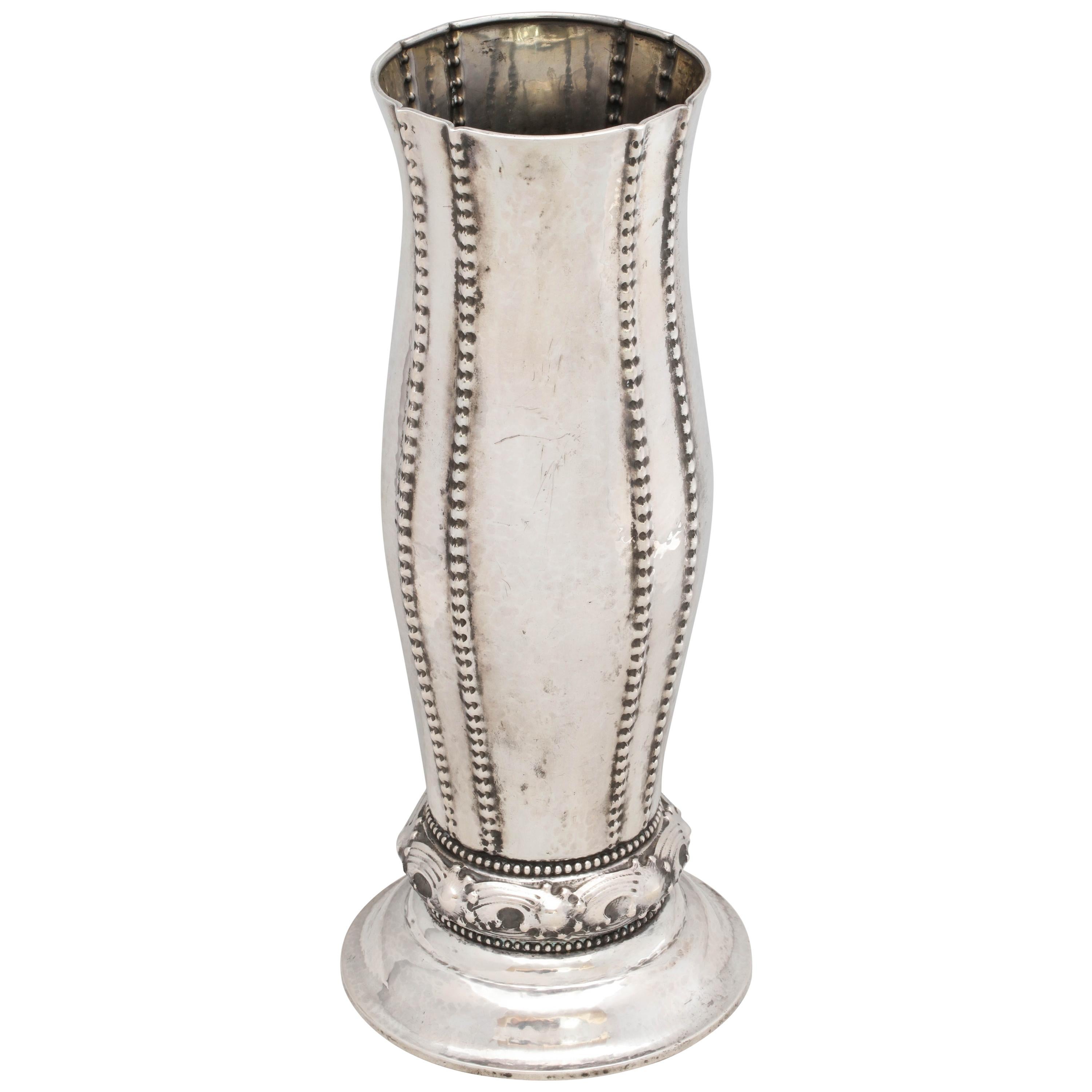 Art Deco Continental Silver (.830) Vase by David Andersen For Sale
