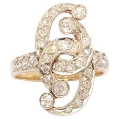 Art Deco Contrarié Ring