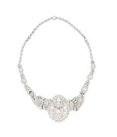 Art Deco Convertible Diamond Tiara in Platinum, Cased by Garrard