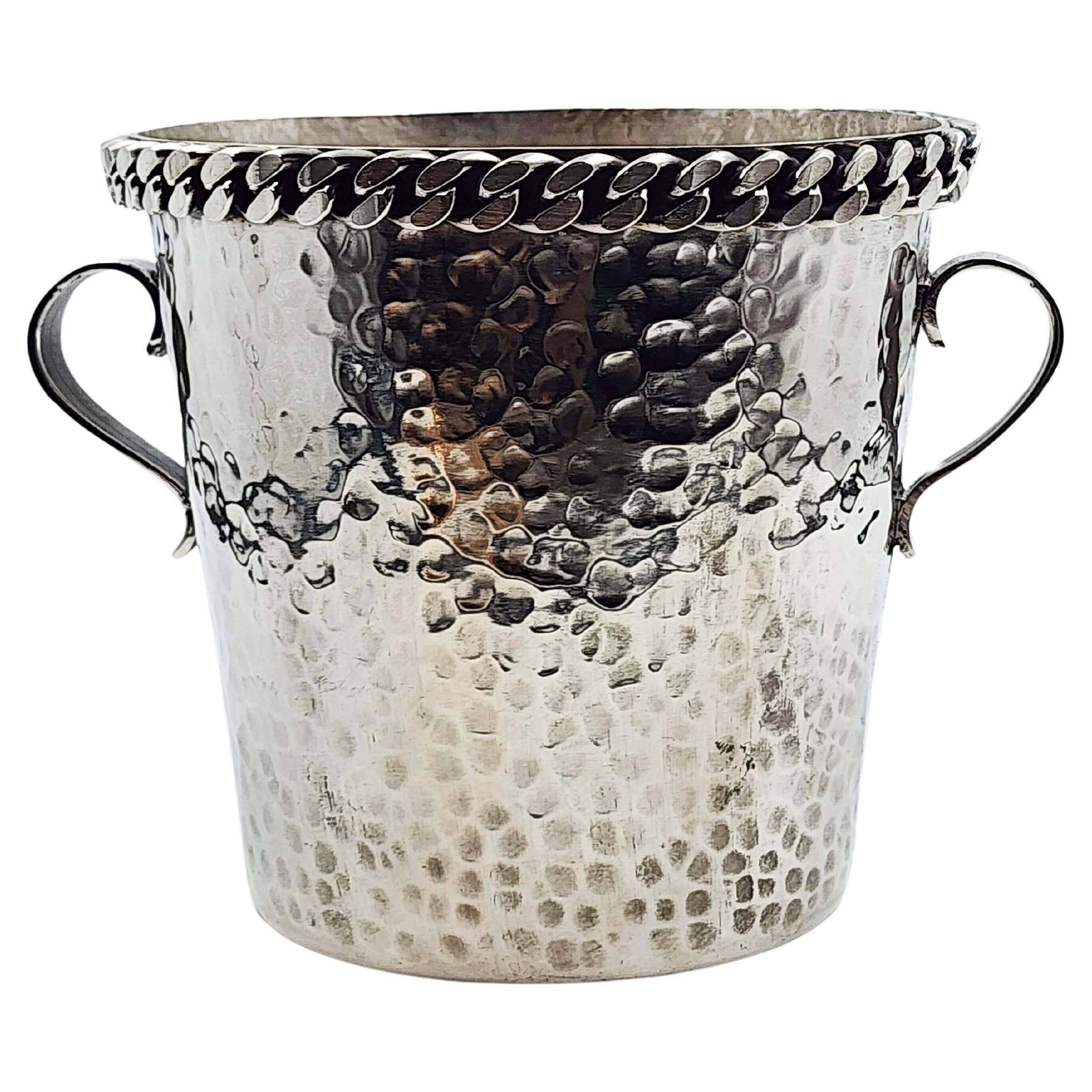 Art Deco Cooler in Silver Metal by Jean Despres