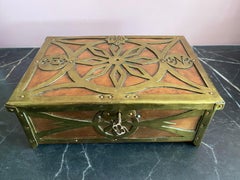 Art Deco Copper and Brass Box