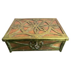 Art Deco Copper and Brass Box