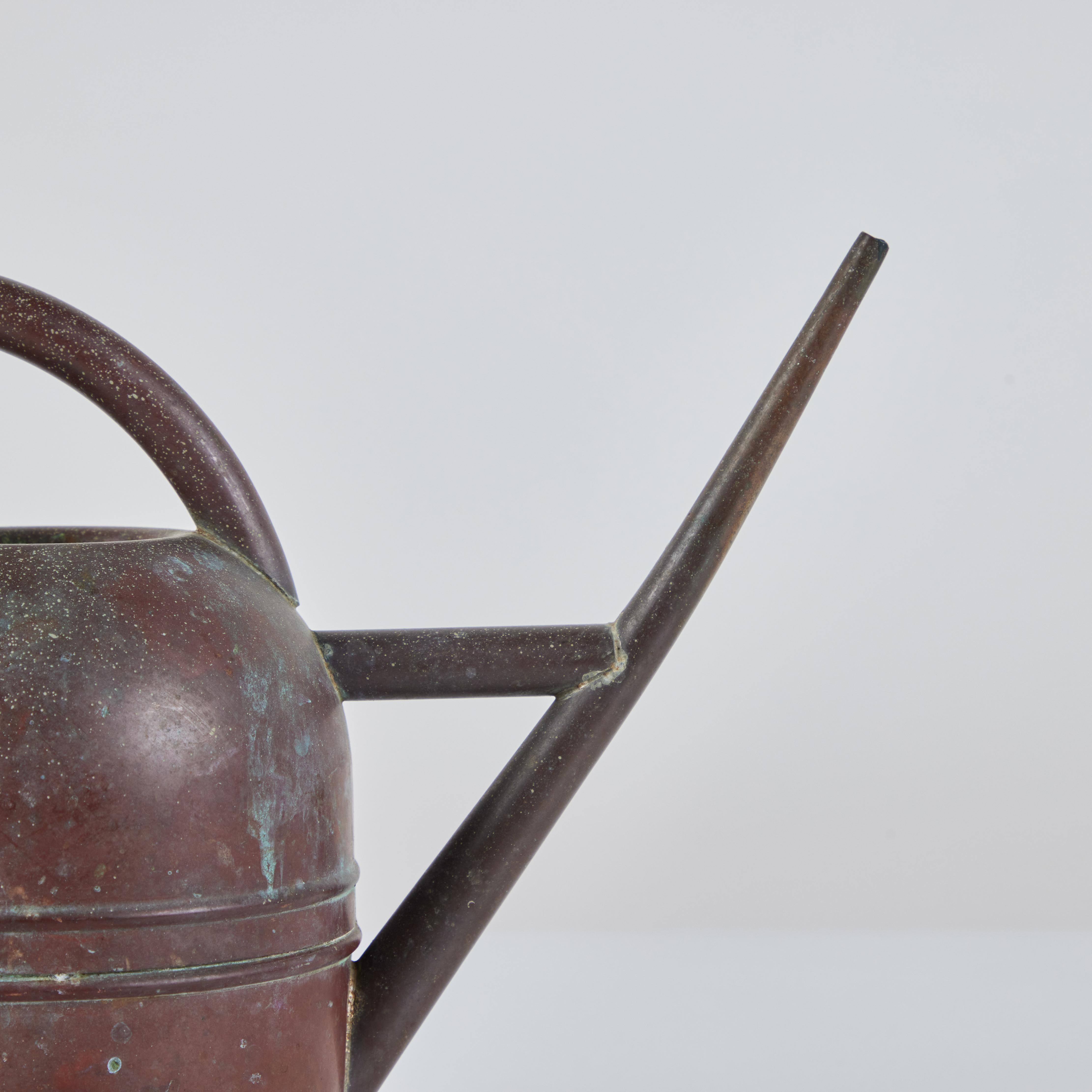 Art Deco Copper and Brass Watering Can by Chase 2